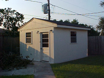 12x12 storage building on slab